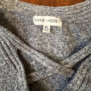 Thyme + Honey Blue Knit Sweater
